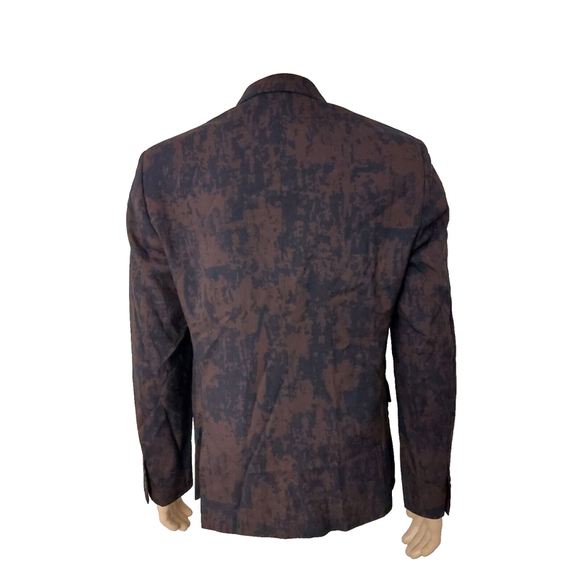 Marc by Marc Jacobs Deep Beet Print Lined Wool Blazer Suit Jacket Sz M NWT $488 - Picture 10 of 16